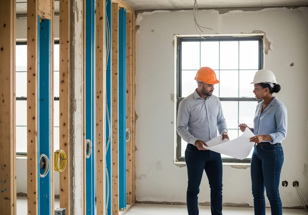 Sur place, hiérarchisez les points techniques qui font exploser budget et calendrier : murs porteurs et possibilités de restructuration, électricité, plomberie, ventilation, humidité, et selon la typologie toiture ou façade. Et gardez un repère utile pour la rénovation : la mise aux normes des réseaux peut représenter30 à 40 %du budget travaux total. Ce simple ratio force à garder une enveloppe « imprévus » cohérente. Si vous envisagez une restructuration, missionner un architecte ou un maître d’oeuvre avant offre peut devenir pertinent, justement pour chiffrer vite sans vous raconter d’histoire.
