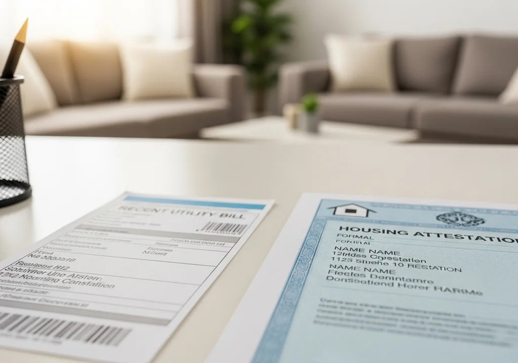 Quand on est hébergé, le point de friction le plus fréquent n’est pas le fond, c’est la cohérence : même orthographe des noms, même adresse sur l’attestation et sur le justificatif de l’hébergeant, et un document suffisamment récent selon la démarche.