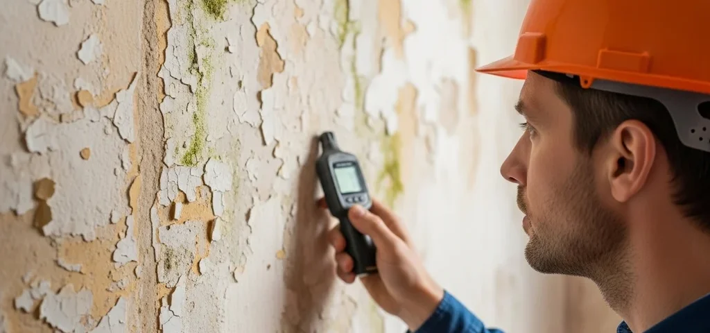 traiter humidite mur main 385