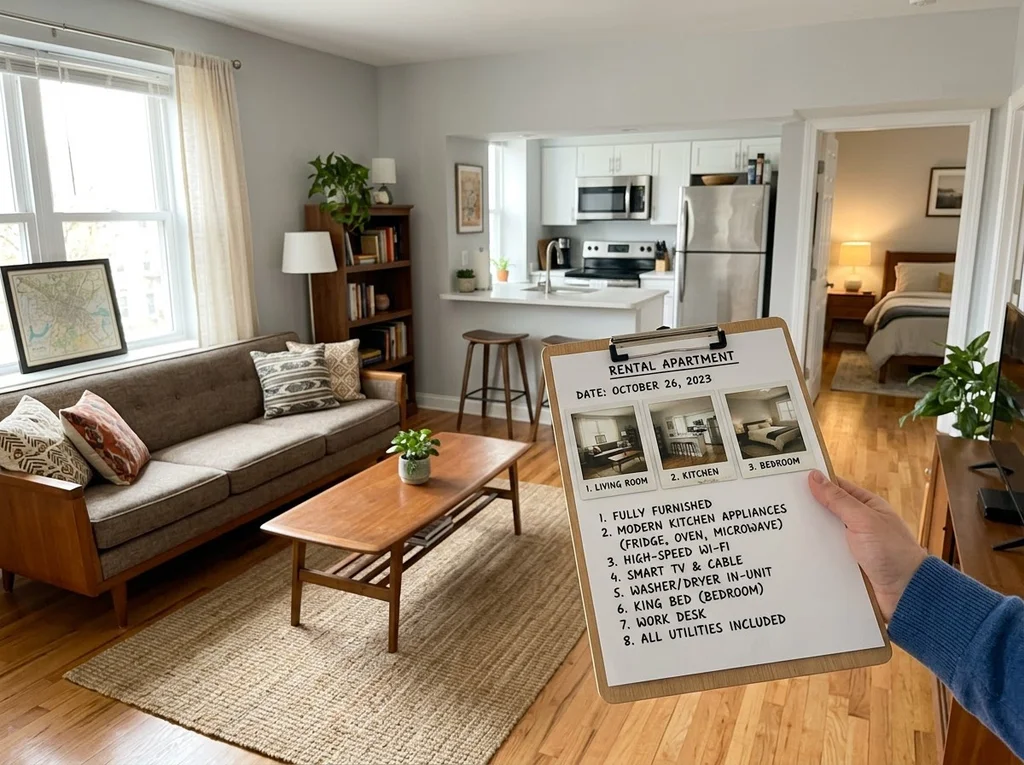 appartement meublé description amenités