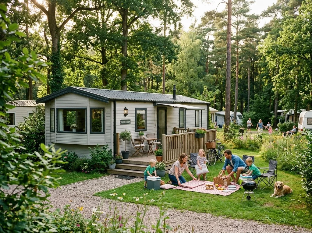 camping maison mobile famille